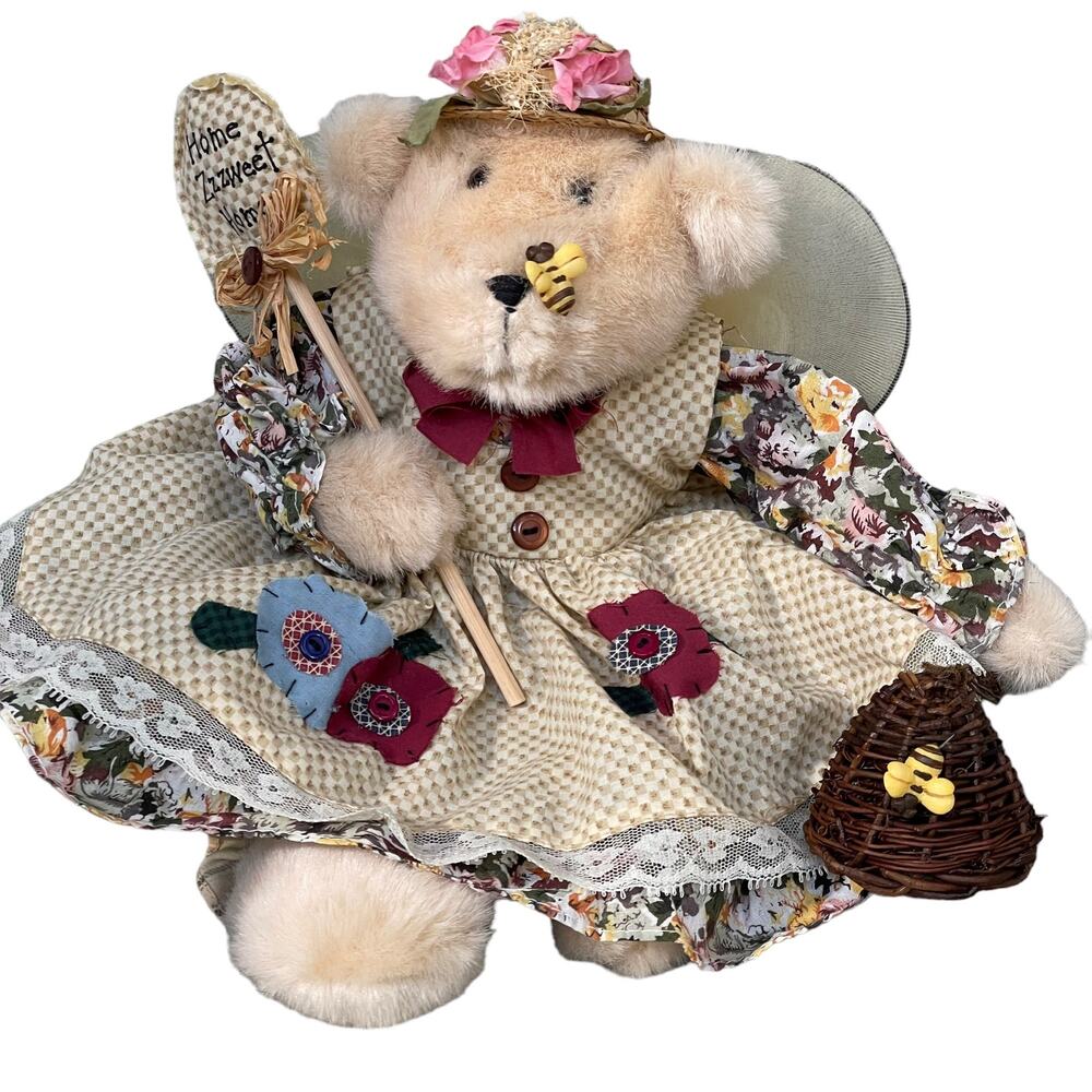 Bee Keeper Bear Shelf Sitter Home Zzzweet Home Grandmacore Country Wings READ